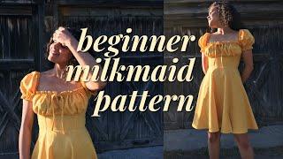 Milkmaid Dress Tutorial - Beginner Friendly Version | LYDIA NAOMI