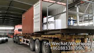 Steel Strapping loading and delivery for export.