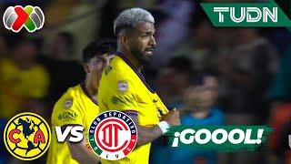 ¡POR FIN CAYÓ! Golazo de cabeza de Aguirre | América vs Toluca | Liga Mx AP24 4tos  - IDA | TUDN