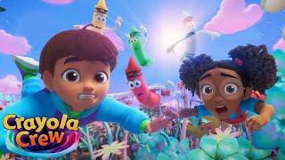 Adventures in Flying with the Crayola Crew! | Fun and Creative Cartoons for Kids & Families