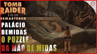 Tomb raider 1, O puzzle da mão de Midas que transforma a Laura em ouro no Palácio de Midas