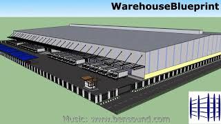 FMCG warehouse with double-deep pallet racking storage medium