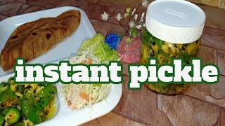 Instant pickle/Chili garlic instant achar by san beauty and kitchen