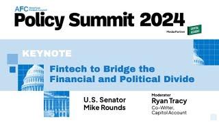 AFC Policy Summit 2024 | KEYNOTE: Fintech to Bridge the Financial and Political Divide