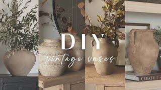 DIY Aged Vases || Easy & Affordable || Olive Ateliers Inspired Vases