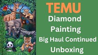 Temu Diamond Painting Big Haul Continues - Unboxing - Diamond Art -