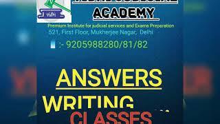 Answer writing classes by Vidhi Judicial Academy