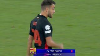 Sent Off Eric Garcia Red Card, Monaco vs Barcelona (1-1), Goals Results and Extended highlights