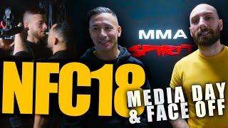 INTENSE FACE OFF! Zwischen Murtaza und Taso beim Media Day von NFC 18 im MMA Spirit in Frankfurt!