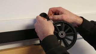 How to Assemble a Top-Mounted Spoke Wheel Barn Door Hardware