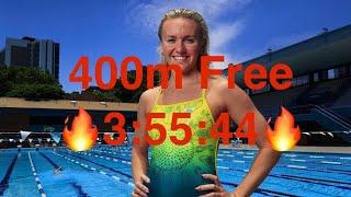 Ariarne Titmus 400 Free 0.06 over WR- 3:55:44-AUS Olympic trials