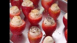 Cheesecake Stuffed Strawberries