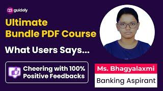 What Users Says | Guidely Bundle PDF Course | Ms. Bhagyalaxmi (Banking Aspirant)