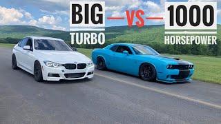 Sleeper BMW 340i Races 1000 Horsepower Hellcat : Unbelievable Results