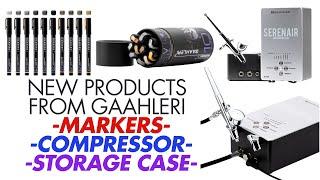 Testing 3 New Products - Mini Compressor - Markers - Storage Case By Gaahleri