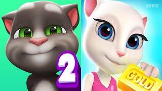 My Talking Tom2 vs Talking Tom Gold Run | Tom2 Drum Master | Gold Run Thrilling chases Ep4054