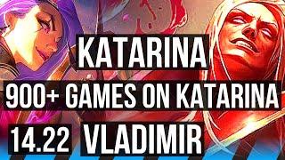 KATARINA vs VLADIMIR (MID) | Rank 2 Kata, 20/2/5, Legendary, 4k comeback | BR Challenger | 14.22