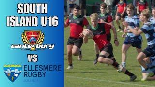 Canterbury Metro Red vs Ellesmere, South Island U16 Rugby, 21th September 2024