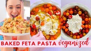 TIKTOK BAKED FETA PASTA RECIPE VEGAN STYLE | VIRAL RECIPE | UUNIFETAPASTA