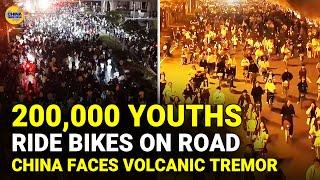 Can't find a job, then…: 200K youth Biking on the street, China faces a volcanic tremor