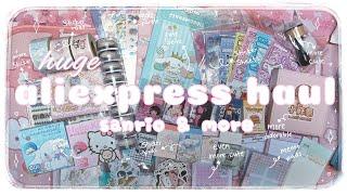 ASMR Huge AliExpress stationery haul | Sanrio & more 