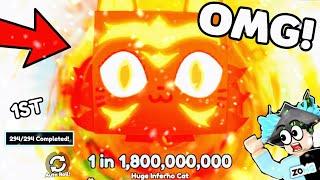 OMG!  I GOT *HUGE INFERNO CAT* (1 in 1,800,000,000) & MAXED OUT in Pets GO!