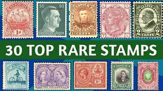 Most Valuable Stamps From Around The World | 30 Ultra Rare Stamp Display