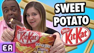 CRAZY Sweet Potato Kit Kats from Japan! Review