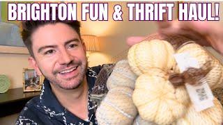 Brighton fun & chatty thrift haul! (Autumn decor ) Mr Carrington