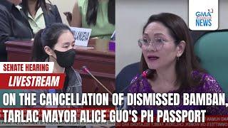 GMA Integrated News Live: Senate hearing on Alice Guo - Replay