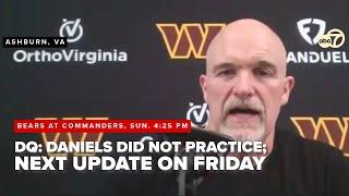 Washington Commanders Head Coach Dan Quinn set to address media