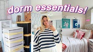 COLLEGE + DORM ROOM ESSENTIALS! *college necessities + what to bring to college*