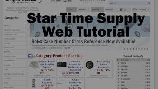 Star Time Supply Web Tutorial