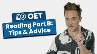 OET Reading Part B - Tips & Advice