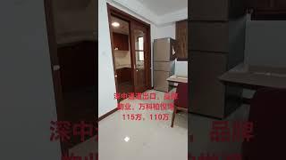 深中通道出口，品牌物业，万科柏悦湾115方，110万，3房2卫。拎包入住。