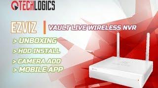 Ezviz wifi NVR cs-x5c vault live unboxing, ezviz camera add to nvr, mobile app config