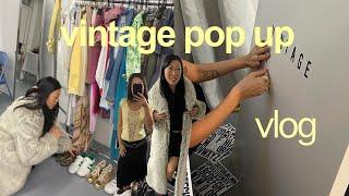 vintage pop up vlog | + setting up on brick lane