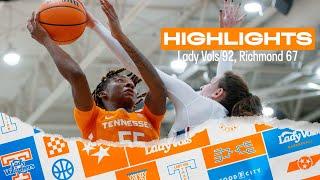 WBB | Highlights: Lady Vols 92, Richmond 67 (12.20.24)