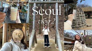 Wandering through Seoul pt. 2 ️ | Myeongdong | Gwangjung Market  | and coffee️