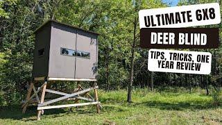 ULTIMATE Custom 6x8 Deer Blind - Tips, Tricks, and One Year Review