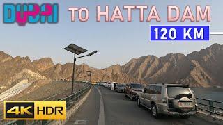 Dubai to Hatta Dam - 120 KM Driving Tour | Route: D64 - S102 - E102 - E84 - E64 (July 2023)