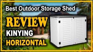 Kinying Horizontal Outdoor Storage Shed for Garden Review - Best Outdoor Sheds For Storage