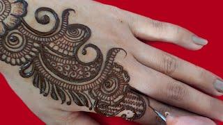 Simple arabic mehandi design / easy mehndi / mehandi design / henna tutorial neha