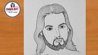 Jesus drawing | How to draw Jesus Christ easy | Colour pencil drawing|  drawing of Jesus |Simpleart