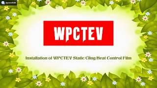 Install WPCTEV® Static Cling Window Film for sell on amazon