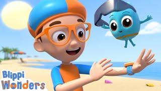 Blippi Learns Why We Wear Sunscreen! | Blippi Wonders Educational Videos for Kids