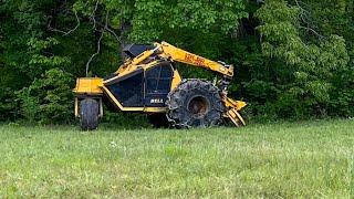 Bell Ultra C cutting some big native pine!!  And repacking a hydraulic cylinder..