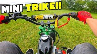 Ripping On A TGV 212cc Mini Trike POV!!