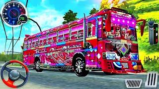 Coach Luxury Big Indian Bus Driving - Driving Simulator Srilanka - Android GamePlay