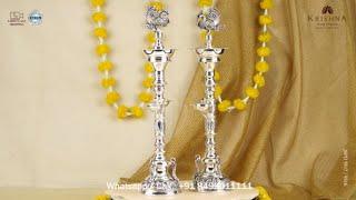 92.5 SILVER - Krishna House of Silver presents this BEAUTIFUL SILVER PEACOCK DIYAS!